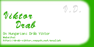 viktor drab business card